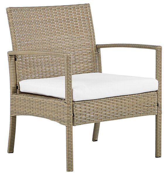 Kanapészett asztallal MARSALA PE Rattan Világosbarna