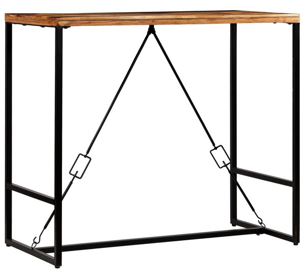 Újrahasznosított tömör fa bárasztal 120 x 60 x 106 cm