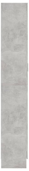 Betonszürke szerelt fa könyvszekrény 82,5 x 30,5 x 185,5 cm