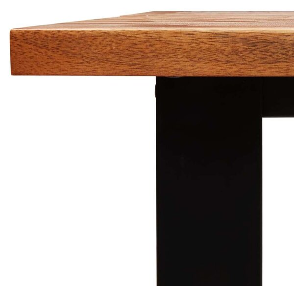 VidaXL Akácfa Étkezőgarnitúra - Asztal + 2 Pad - 140cm