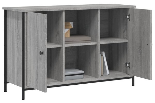 Szürke sonoma színű szerelt fa TV-szekrény 100 x 35 x 65 cm