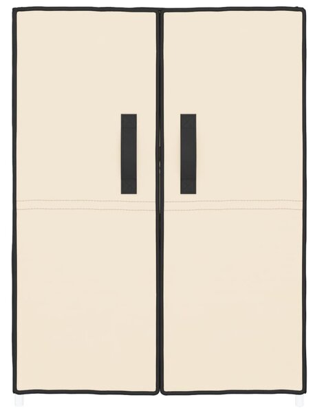 Krémszínű szövet cipősszekrény 60 x 28 x 90 cm