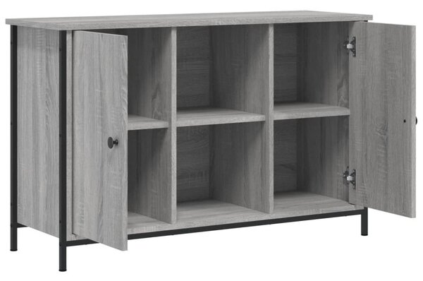 Szürke sonoma színű szerelt fa TV-szekrény 100 x 35 x 65 cm