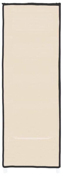 Krémszínű szövet cipősszekrény 60 x 28 x 90 cm