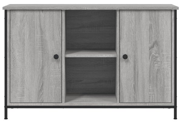 Szürke sonoma színű szerelt fa TV-szekrény 100 x 35 x 65 cm