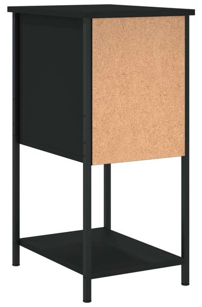 VidaXL Fekete Éjjeliszekrény Szett - 2 db - 32x42x70 cm