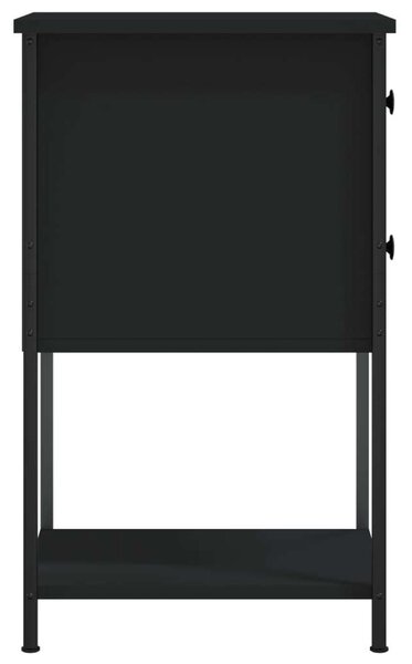 VidaXL Fekete Éjjeliszekrény Szett - 2 db - 32x42x70 cm