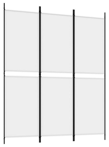 Fehér 3 paneles szövetparaván 150x180 cm