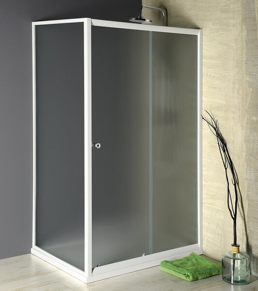 Aqualine Aqualine, AMADEO téglalap alakú zuhanyparaván 1100x800mm L/P változat, Téglaüveg, BTS110BTP80