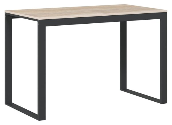 Fekete-tölgyszínű forgácslap számítógépasztal 110 x 60 x 73 cm