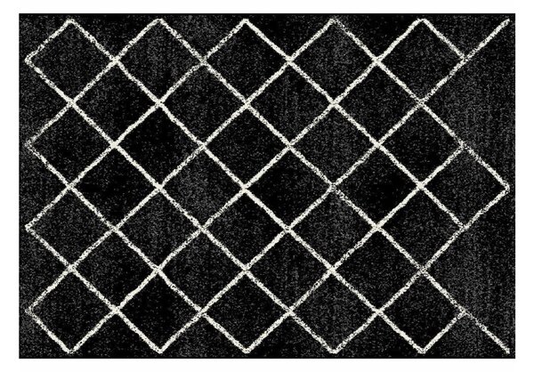 MATES fekete polipropilén szőnyeg 57x90cm