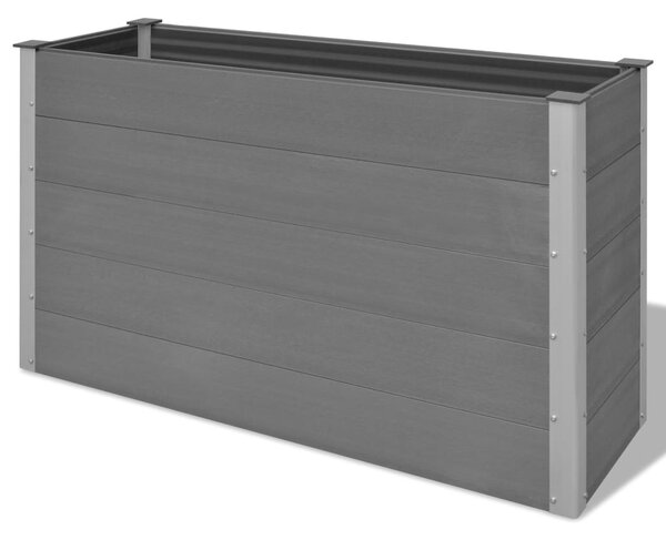 Szürke WPC kerti magaságyás 150 x 50 x 91 cm