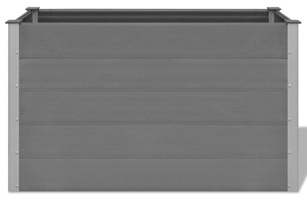 Szürke WPC kerti magaságyás 150 x 50 x 91 cm