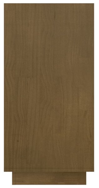 Mézbarna tömör fenyőfa könyvszekrény 80 x 35 x 71 cm