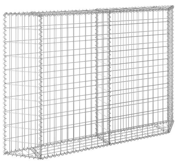 Trapéz alakú horganyzott acél gabion magaságyás 150x20x100 cm