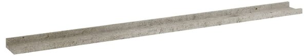 2 db betonszürke fali polc 115 x 9 x 3 cm
