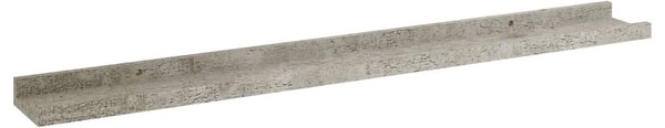 2 db betonszürke fali polc 80 x 9 x 3 cm