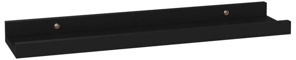 4 db fekete fali polc 40 x 9 x 3 cm