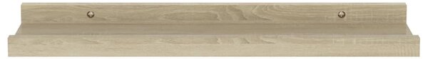 4 db sonoma tölgy színű fali polc 40 x 9 x 3 cm