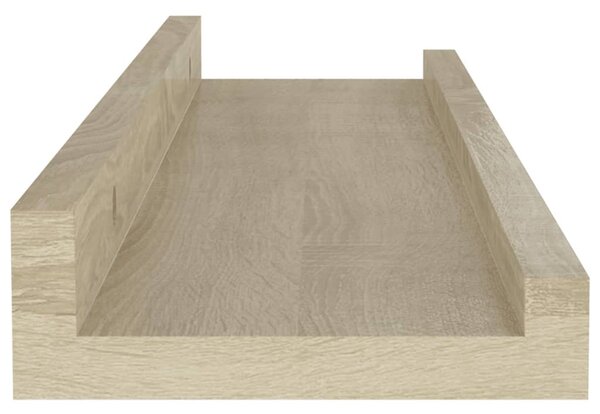 4 db sonoma tölgy színű fali polc 40 x 9 x 3 cm