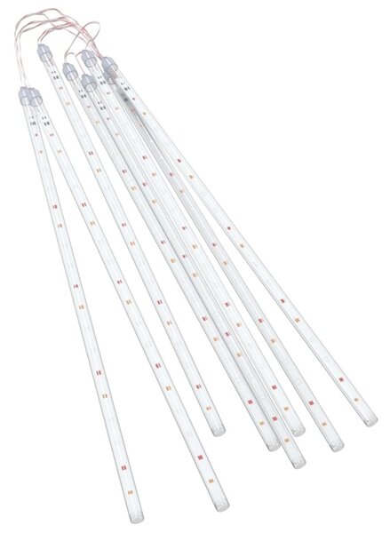 8 db 288 LED-es színes bel-/kültéri meteor fényfüzér 50 cm