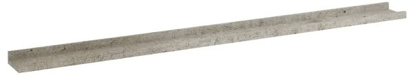 4 db betonszürke fali polc 115 x 9 x 3 cm