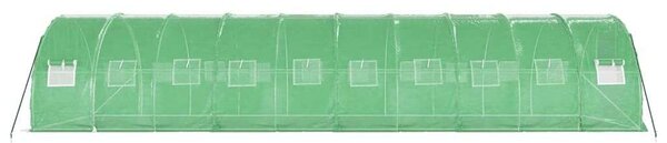 Vidéki Kert - Üvegház - Acélvázas - 10x3x2m