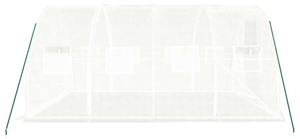 GardenLine Melegház - Acélvázas - 12 m² - Fehér
