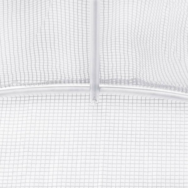 GardenLine Melegház - Acélvázas - 12 m² - Fehér