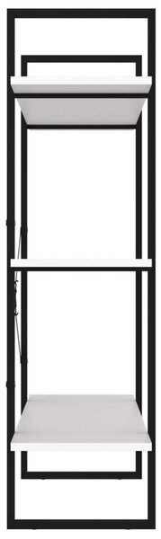 Fehér forgácslap könyvszekrény 100 x 30 x 105 cm