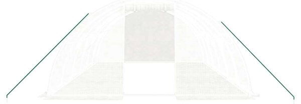 Melegház - Acélvázas - 24 m² - Fehér