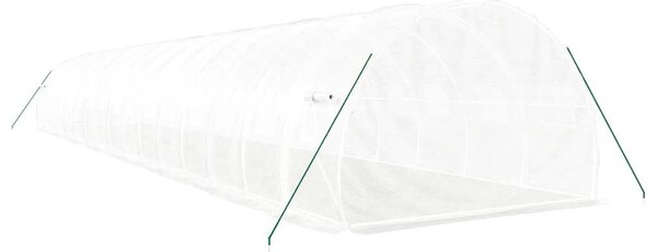 GardenLine Melegház - Acélvázas - 48 m² - Fehér