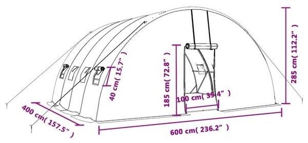 Nagy Melegház - Acélvázas - 24 m²