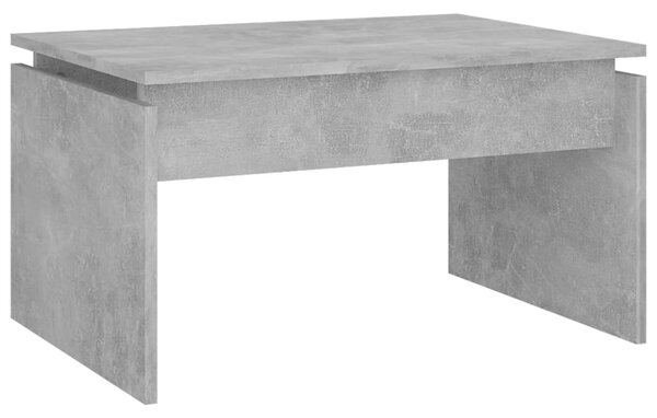 Betonszürke szerelt fa dohányzóasztal 68 x 50 x 38 cm