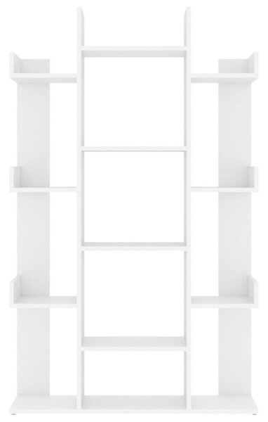 Fehér szerelt fa könyvszekrény 86 x 25,5 x 140 cm
