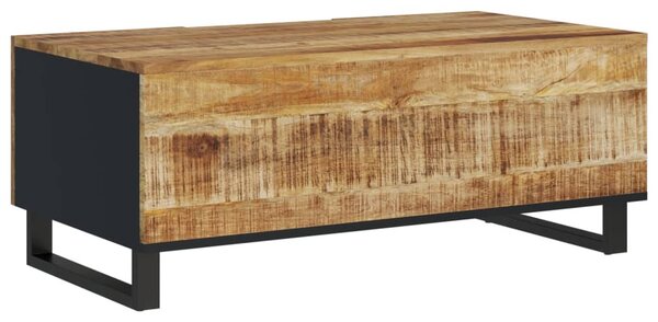 Tömör mangófa és szerelt fa dohányzóasztal 100 x 54 x 40 cm