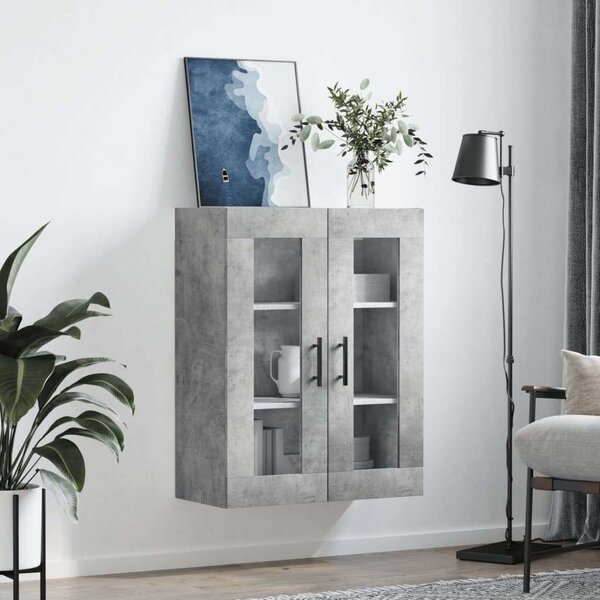 VidaXL betonszürke fali szekrény 69,5x34x90 cm