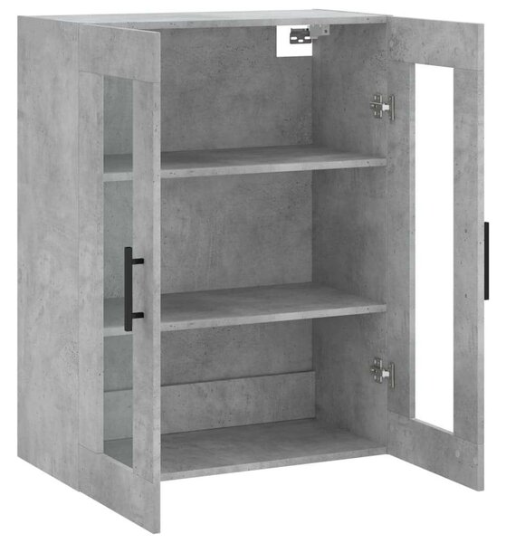 VidaXL betonszürke fali szekrény 69,5x34x90 cm