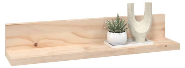 2 db tömör fenyőfa falipolc 50 x 11 x 9 cm