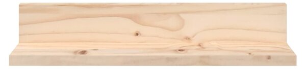 2 db tömör fenyőfa falipolc 50 x 11 x 9 cm