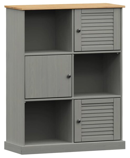 VIGO tömör fenyőfa könyvespolc 90x35x114,5 cm
