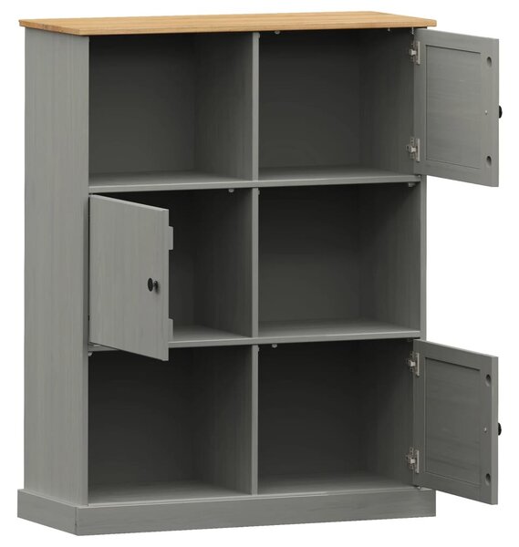 VIGO tömör fenyőfa könyvespolc 90x35x114,5 cm