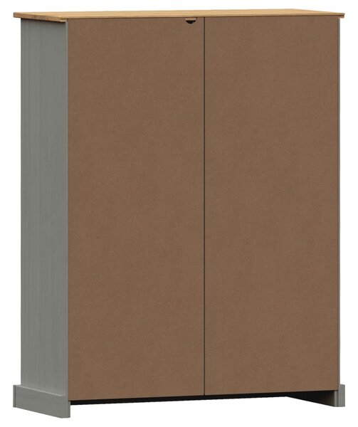 VIGO tömör fenyőfa könyvespolc 90x35x114,5 cm