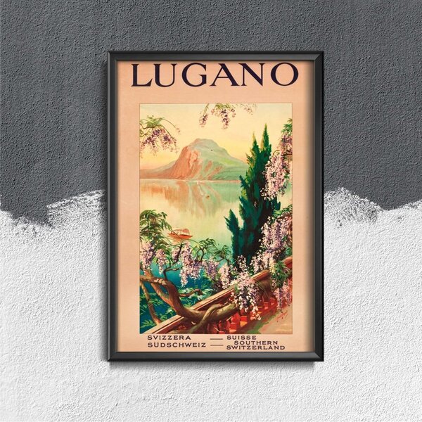 Plakát poszter Plakát poszter Svájci Lugano