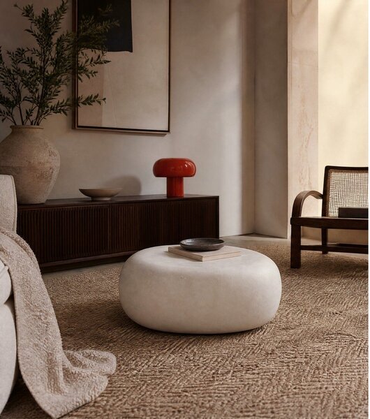 Fehér dohányzóasztal 49x65 cm Pebble – vtwonen