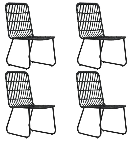 5 részes polyrattan és üveg kültéri étkezőgarnitúra