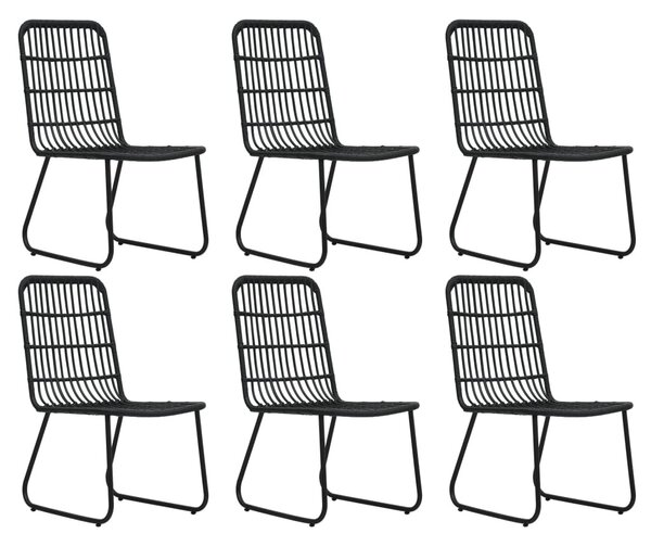 7 részes polyrattan és üveg kültéri étkezőgarnitúra