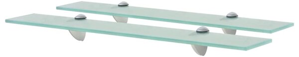 2 db lebegő üvegpolc 60 x 10 cm 8 mm