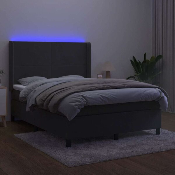 Bársony Ágy LED-del - 140x190 cm