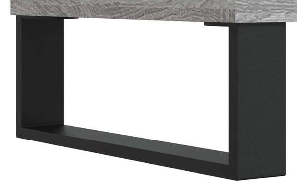 Szürke sonoma szerelt fa magasszekrény 34,5 x 34 x 180 cm